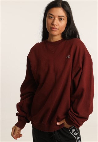 VINTAGE CHAMPION EMBROIDERED LOGO SWEATSHIRT