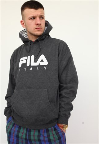 VINTAGE FILA BIG LOGO GREY SWEATSHIRT