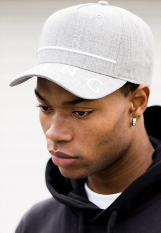 LEYTON CURVED PEAK CAP - GREY