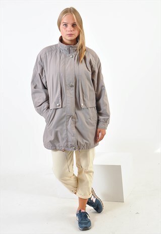 VINTAGE PARKA JACKET IN GREY