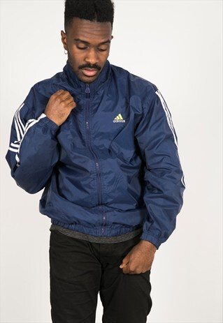 VINTAGE 80'S USA ADIDAS SHELL SPORT JACKET / S0707