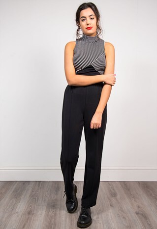 VINTAGE 90'S MONOCHROME PATTERN JUMPSUIT
