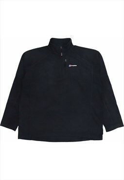 Berghaus 90's Spellout Quarter Zip Fleece Sweatshirt XXLarge