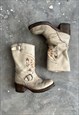 VINTAGE Y2K SENDRA  BUTTERFLY BIKER BOOTS (LIMITED EDITION)