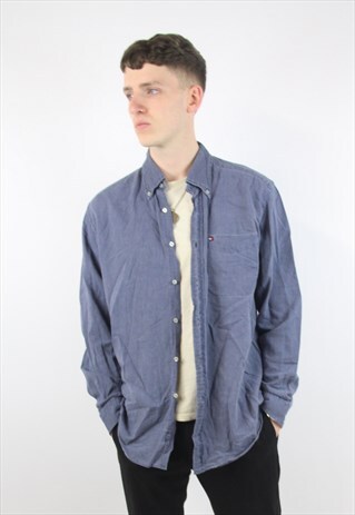 VINTAGE TOMMY HILFIGER DENIM STYLE BLUE SHIRT