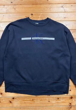 Vintage navy blue Calvin Klein sweatshirt large 