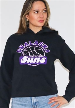 Vintage Onalaska Suns Sullivan College Logo Slouchy Hoodie