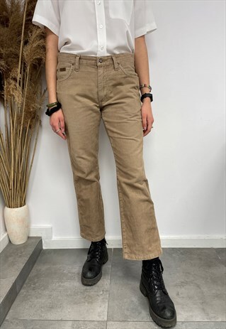 PRETTY COOL VINTAGE BEIGE CORDUROY TROUSERS