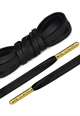 luxury leather shoe laces