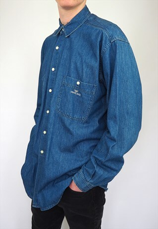 90'S RARE GIORGIO ARMANI JEANS DENIM SHIRT