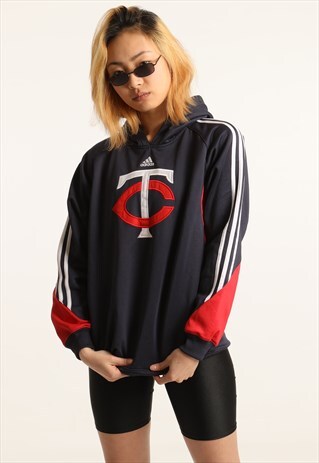 VINTAGE ADIDAS EMBROIDERED HOODIE