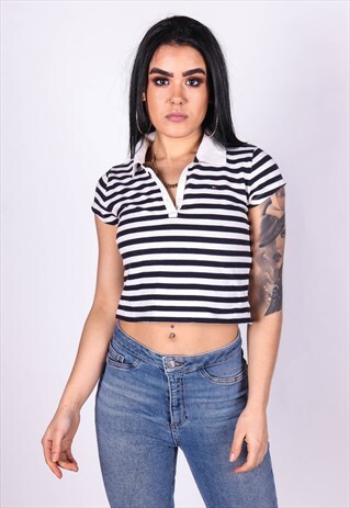 VINTAGE TOMMY HILFIGER CROP POLO SHIRT T913