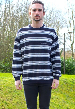 VINTAGE 90S HENRI LLOYD JUMPER - LARGE - RETRO RAVE - KNIT