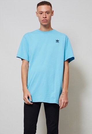 RETRO OVERSIZED CYAN BLUE ADIDAS T-SHIRT