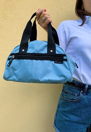 VINTAGE CHAMPION LIGHT BLUE HOLDALL