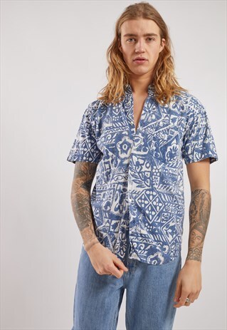 VINTAGE PATTERNED SHORT SLEEVE SHIRT