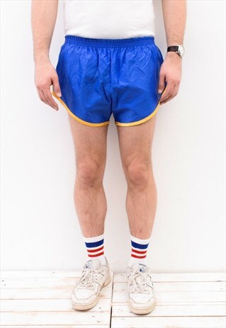 SPRINTER 90S NYLON SHORTS W32 MEN'S M SILKY RETRO RUN HIGH