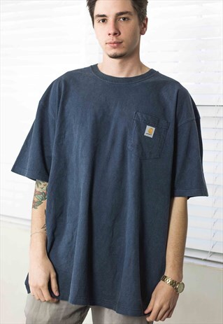 VINTAGE CARHARTT T-SHIRT LOGO 90S XXL 13.2