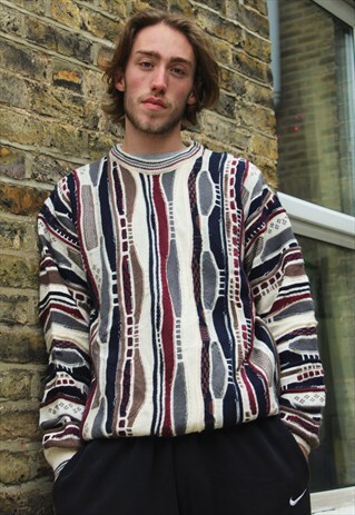 VINTAGE / 80'S / PATTERNED JUMPER
