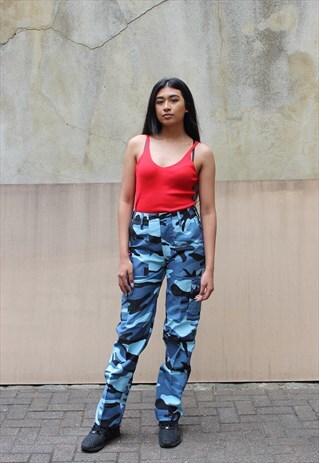 REMIX LOGO CAMO TROUSERS