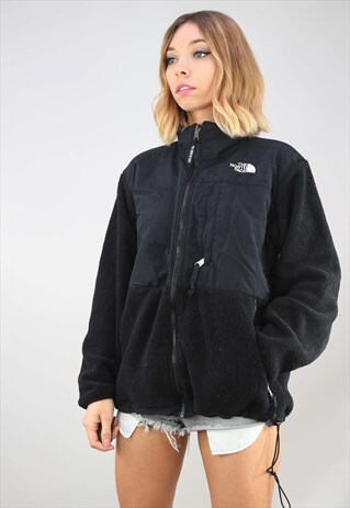 VINTAGE BLACK THE NORTH FACE FLFFY FLEECE