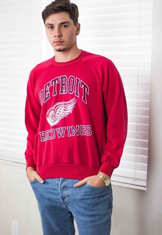 VINTAGE NHL HOCKEY SWEATSHIRT JUMPER LOGO 90S L 11.3