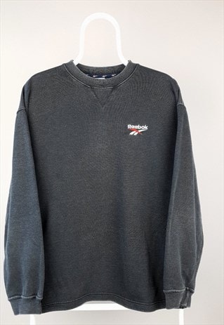 Vintage Reebok sweatshirt 90s logo grey white red | Vinsportage | ASOS ...
