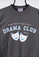 VINTAGE HANES DRAMA CLUB GREY SWEATSHIRT