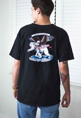 VINTAGE HARLEY DAVIDSON T-SHIRT LOGO 90S XL 10.1