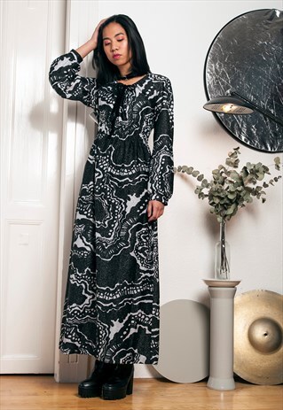 70S VINTAGE PSYCHEDELIC DRESS