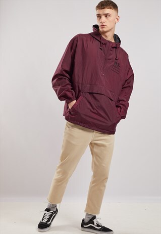 VINTAGE 1/4 ZIP WINDBREAKER JACKET