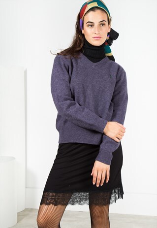 VINTAGE 80S POLO RALPH LAUREN KNIT JUMPER / S0091