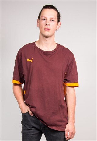 90'S VINTAGE PUMA MAROON T-SHIRT