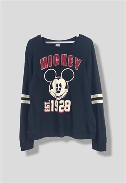 Vintage Disney Sweatshirt 1928 in Black XL