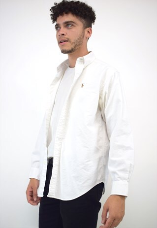 VINTAGE 90S POLO RALPH LAUREN WHITE SHIRT