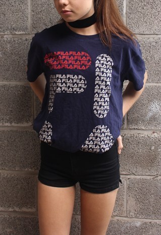NAVY FILA T-SHIRT