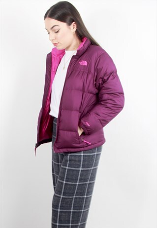 90'S RARE RETRO PURPLE PUFFER JACKET