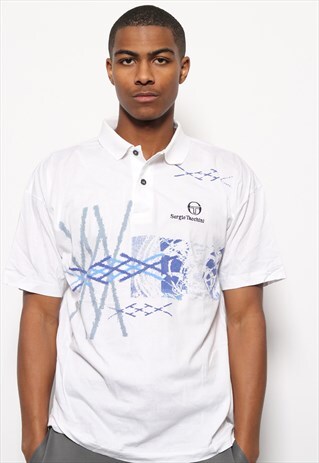 VINTAGE SERGIO TACCHINI POLO SHIRT WHITE