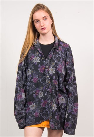 VINTAGE 90'S FLORAL OVERSIZED SHIRT