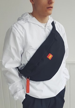 EXTRA LARGE CROSSBODY BUM BAG BLACK