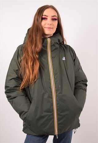 Vintage K-Way Padded Jacket Green | Messina Girl | ASOS Marketplace