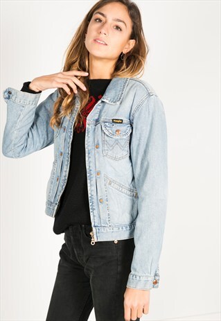 LAST UNIT SALE / VINTAGE 80S WRANGLER DENIM JACKET S0990