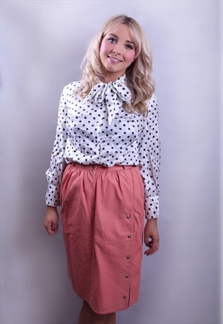 PINK LEATHER PENCIL SKIRT