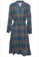 Vintage Checked Dress - L