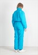 VINTAGE BLUE SKISS SKI SUIT SNOWSUIT ALL IN ONE