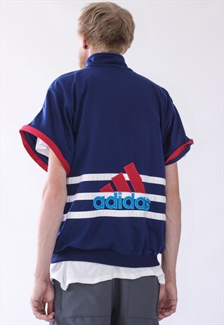 90S VINTAGE MENS ADIDAS TEAM TRACK TOP BIG LOGO JACKET