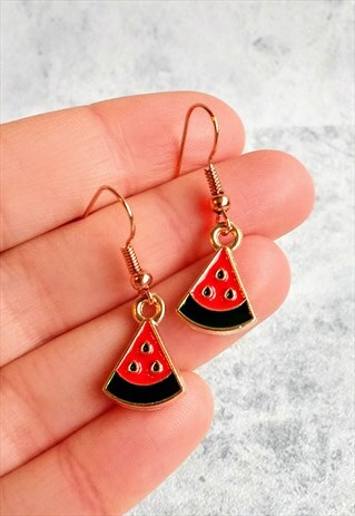 KAWAII WATERMELON SLICE EARRINGS