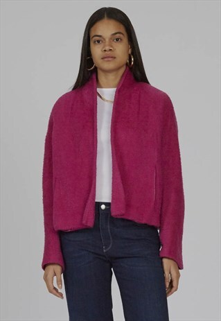 VINTAGE 90'S HOT PINK MOSCHINO MOHAIR JACKET