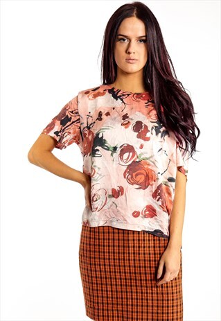 VINTAGE PATTERNED BLOUSE ACBL32