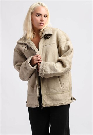 VINTAGE SHEARLING SHEEPSKIN COAT
